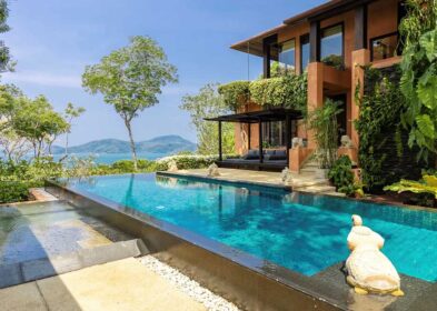 Luxury 4-bedroom villa in Sri Panwa, Phuket, featuring panoramic ocean views, a private infinity pool, and sophisticated tropical design