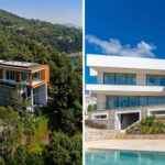 Side-by-side comparison of Villa Mayavee in Phuket and the Contemporary Sol de Mallorca Villa, showcasing their modern luxury architecture and oceanfront locations.